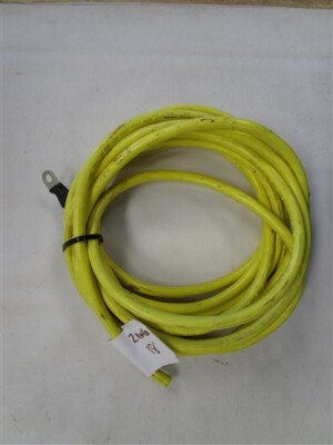 2 AWG GAUGE COPPER ELECTRICAL WIRE CABLE 18' FEET YELLOW MARINE BOAT