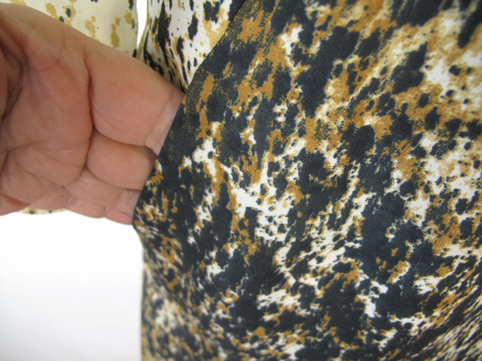 Zara Basic Leopard Square Neck  Mini Dress Sz S p… - image 3