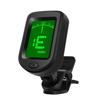 Digital Chromatic LCD Clip-On Tuner For Guitar Ukulele Violin Bass Instruments