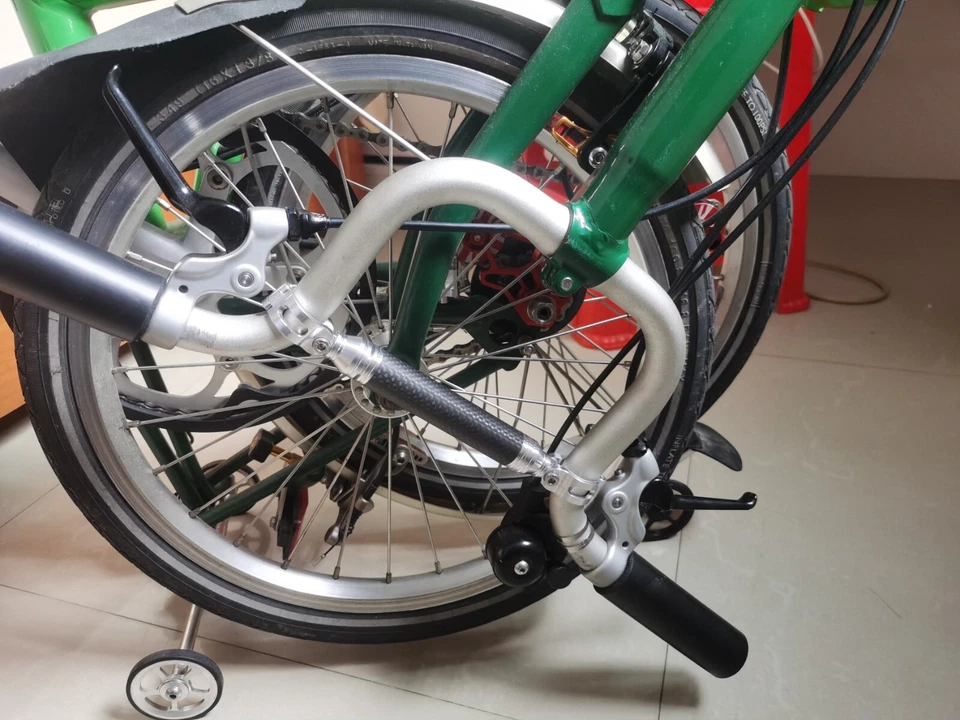 Puente extensor para manillar Brompton / Dahon M / H apto para Garmin / Antorcha Foto 2 de 4