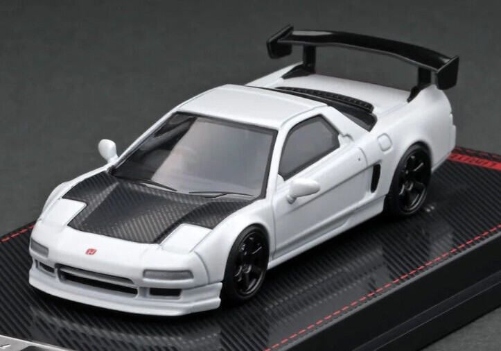 Модель зажигания Honda-Acura Matte Pearl White NSX NA1 164 Отлитый под давлением автомобиль IG1939 7890₽