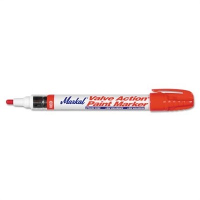 Valve Action Paint Markers, Red, 1/8 In, Medium