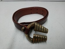 Vintage But Beautiful Genuine Leather Belt Like Snake Made In USA