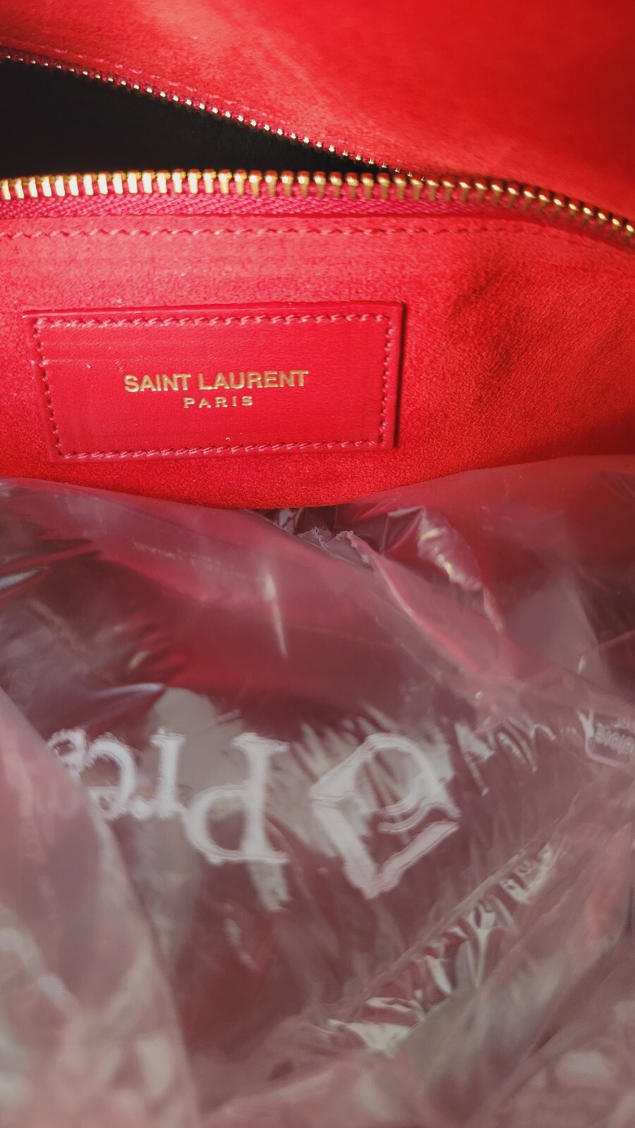 Saint Laurent Classic Borsone 12 Ore Borsa Donna Fucsia Rossa Pelle