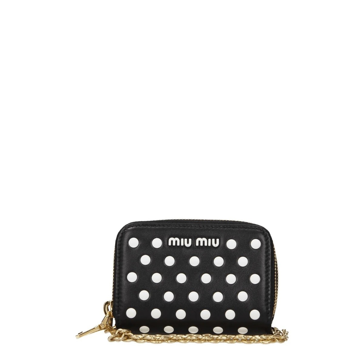 Miu Miu Black and White Dotted Wallet | eBay
