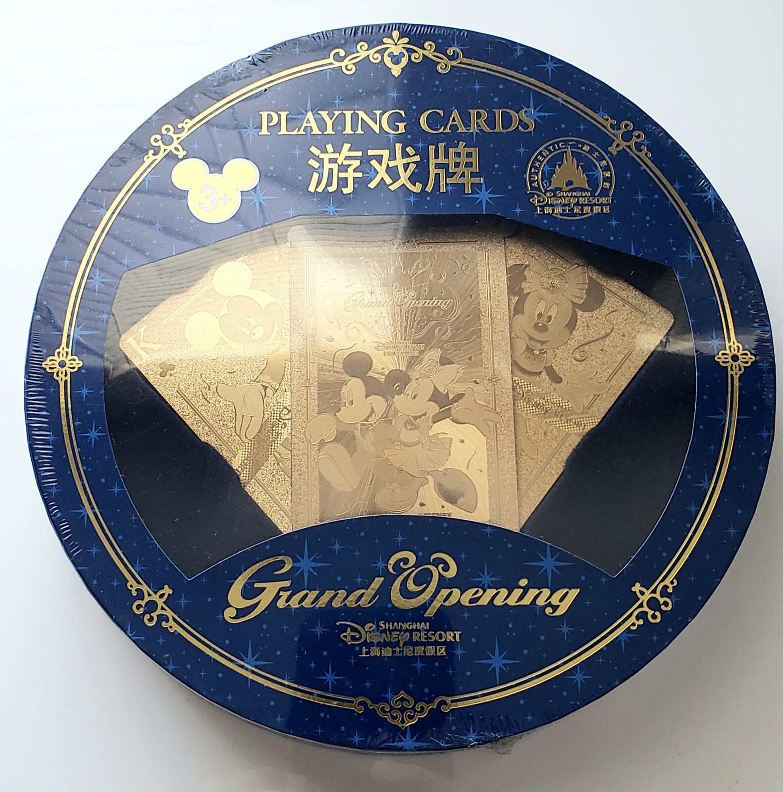 Shanghai DISNEY Grand Opening foil Gold playing cards set NEW sealed Mickey  | eBay