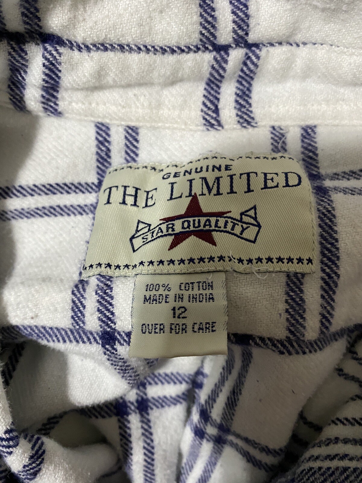 The Limited Split Pattern Plaid Gingham Button Do… - image 5