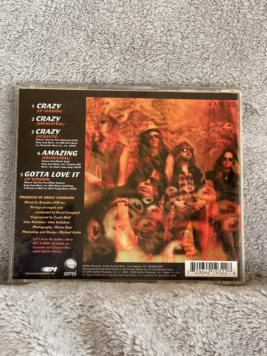 Crazy [Single] by Aerosmith (CD, 1994, Geffen) 720642191323| eBay