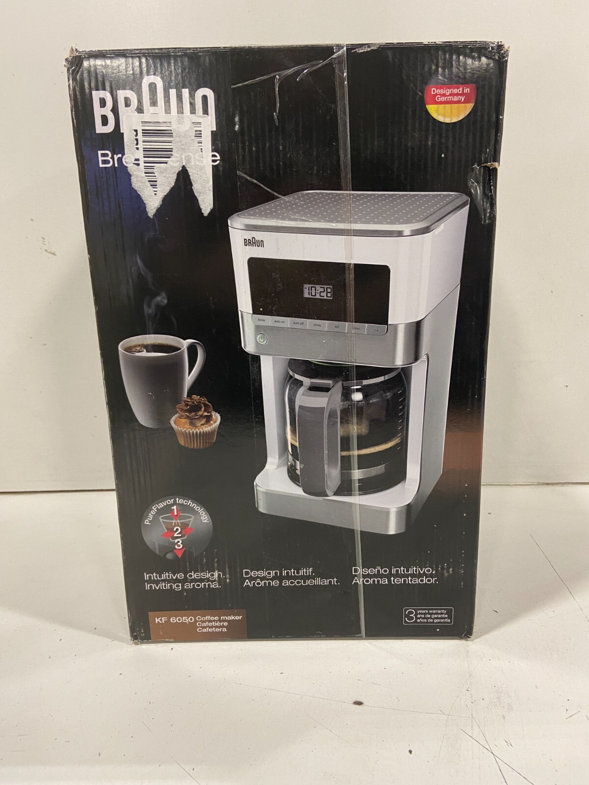 Braun KF6050WH BrewSense 12 Cup Drip Coffee Maker White eBay
