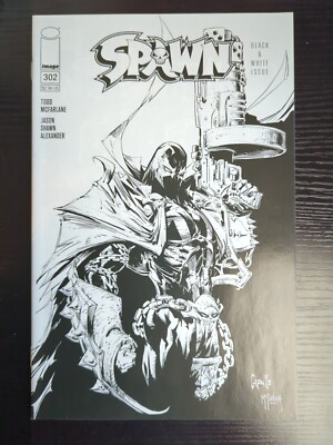 Spawn #302 Capullo Black & White Variant 1st Print Image Comics 2019  NM-