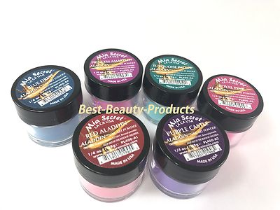 Mia Secret Nail Art Acrylic Professional Powder 6 Colors Set - ALADDIN