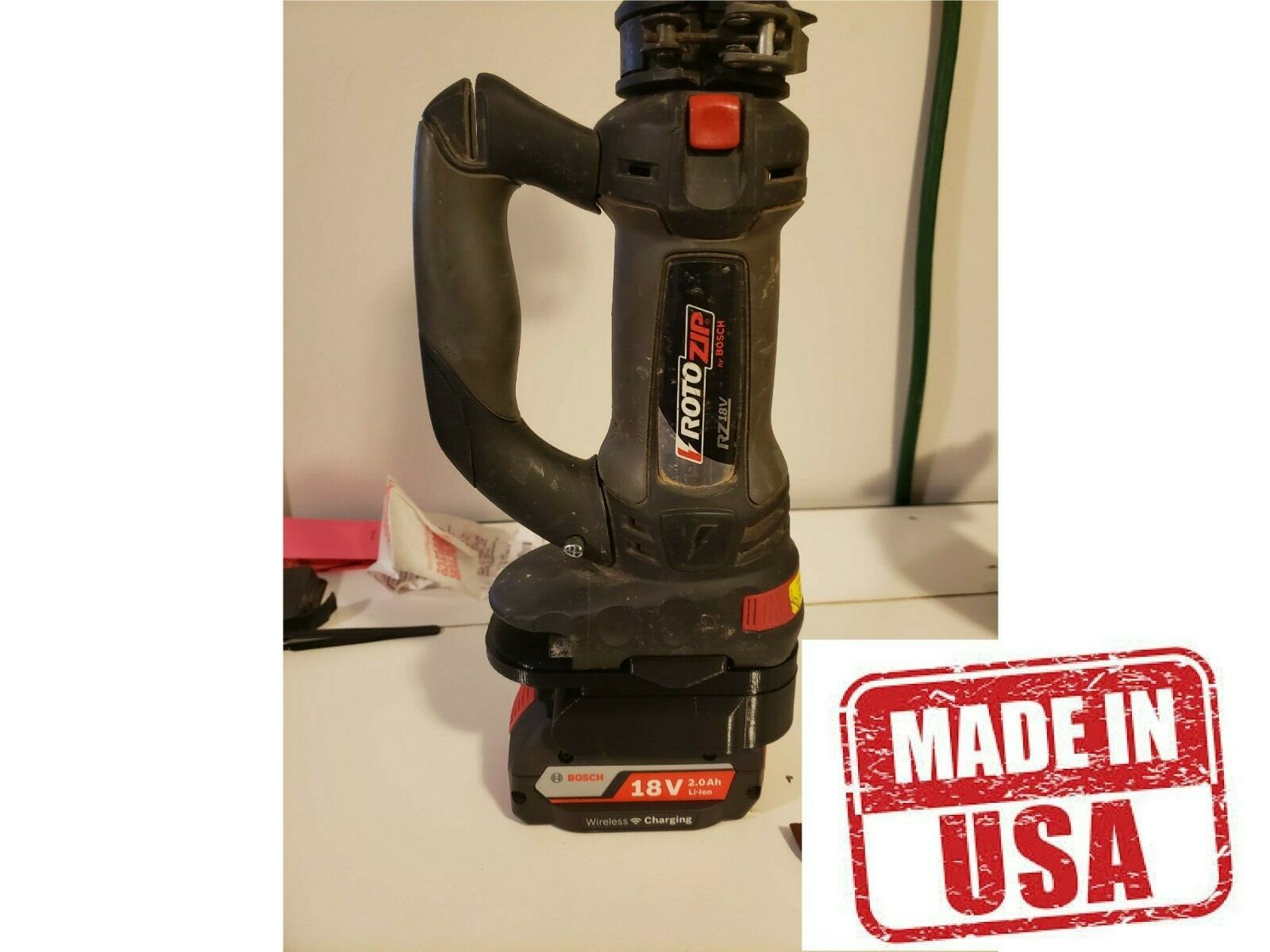 Rotozip Nicad to Bosch Lithium battery adapter | eBay