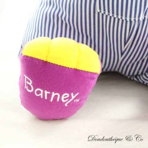 Peluche dinosaure Barney FISHER PRICE conducteur de train dinosaure violet - Picture 2 of 3