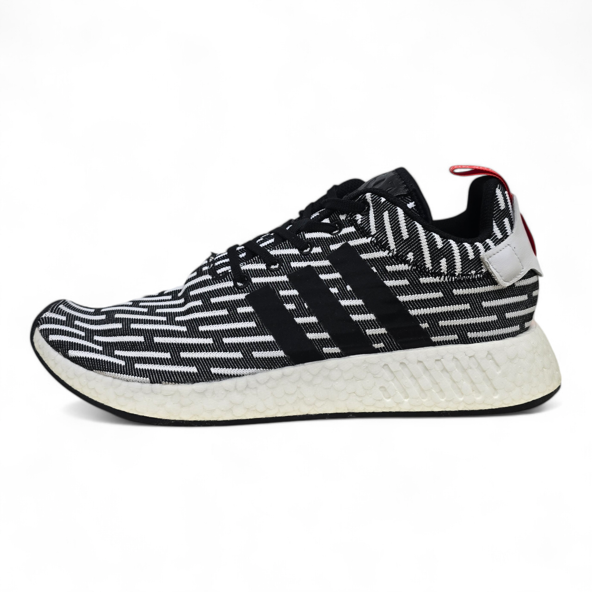 ADIDAS NMD R2 PRIMEKNIT BLACK-WHITE TRAINERS (BB2951) | eBay UK