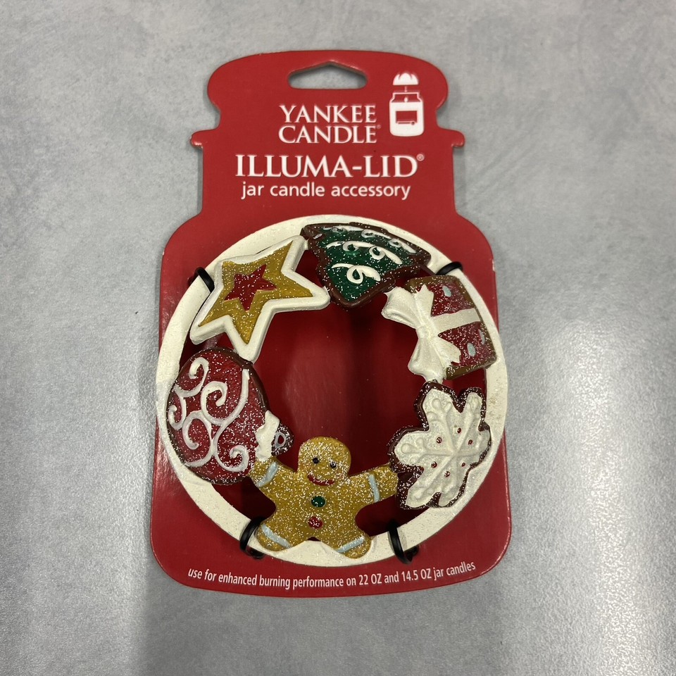 Yankee Candle Illuma Lid Gingerbread Cookies Snowflake- Retired 2012 ...