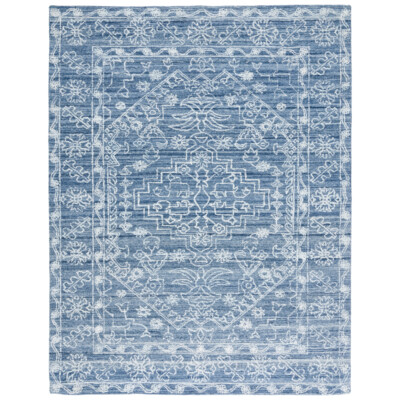 SAFAVIEH Marquee Collection MRQ115N Handmade Navy Rug