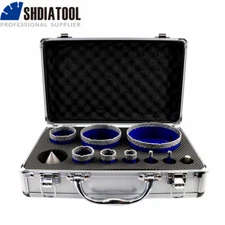 10pcs/kbpx Diamond Drilling Bits Set Marble Granite Porcelain M14 Drill Hole Saw