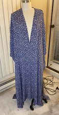 Caftan Kaftan Blue Paisley Print Women's Men's Unisex New Rayan Light Weight