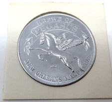 Krewe Of Pegasus Mardi Gras Token 1968 Doubloon International Show Time Silver