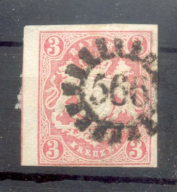 Bavaria Number Plate GMR 565 WEIGOLDSHAUSEN Coat of Arms stamped (G5880