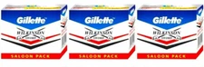 Gillette Wilkinson Razor Blades Sword Double Edge Safety Saloon Pack Cartridges