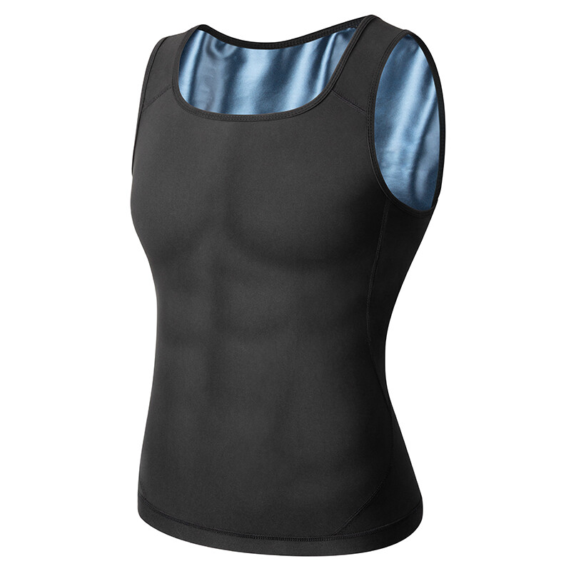 Men's Gynecomastia Compress Vest Zipper Tank Top Slimming