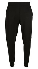 Men's Lacoste Black Slim Fit Heathered Cotton Blend Tracksuit Trousers