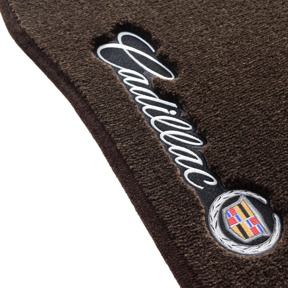 NEW 2007-2014 Cadillac Escalade ESV EXT Floor Mats Sideways Crest Cocoa In-Stock - Imagem 4 de 4