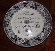 Assiette Parlante circa  1749 /1840 Montereau Proverbes Rebus