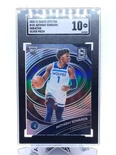 2020 Panini Spectra Anthony Edwards Silver Prizm Variation Rookie RC SGC 10 #101
