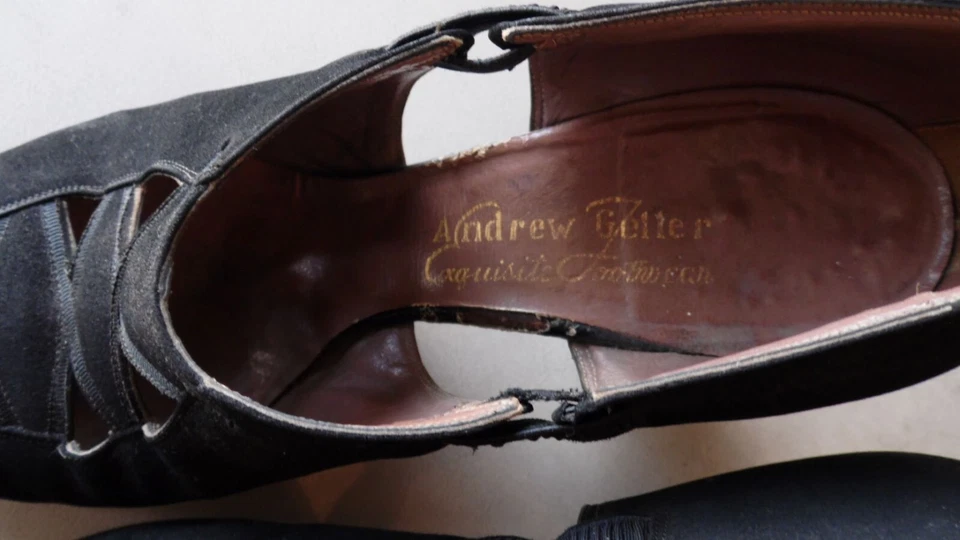 "Bombas de tacón Andrew Geller vintage para dama talla 4 1/2 3""" Foto 3 de 4