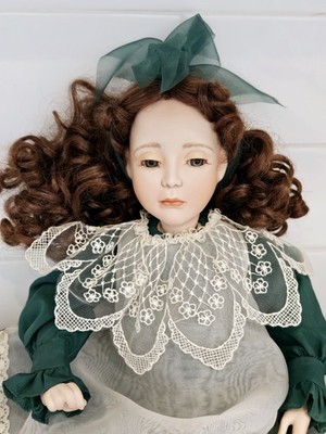 Ashton-Drake Cindy McClure 1994 Porcelain Doll Cross Stitch 20” w