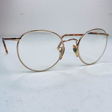 Vintage Giorgio Armani Eyeglasses Frame 134 743, Unisex Gold Full Rim 51-20-144