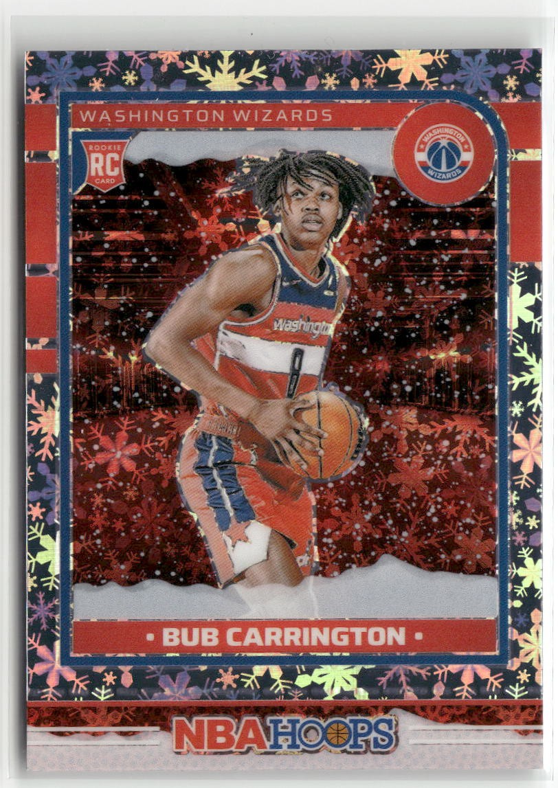 2024-25 Hoops Winter #244 Bub Carrington Prizms Premium RC ☘️163