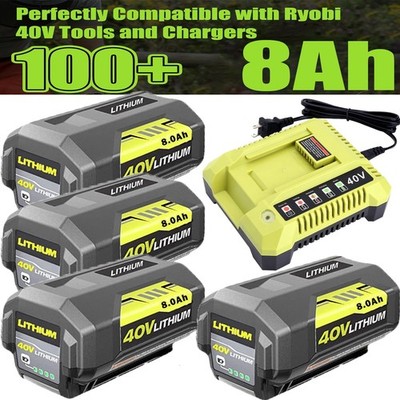 For Ryobi 40V Battery 6.0Ah Lithium New OP4050 OP40602 OP40261 OP4060 OP4030 40V