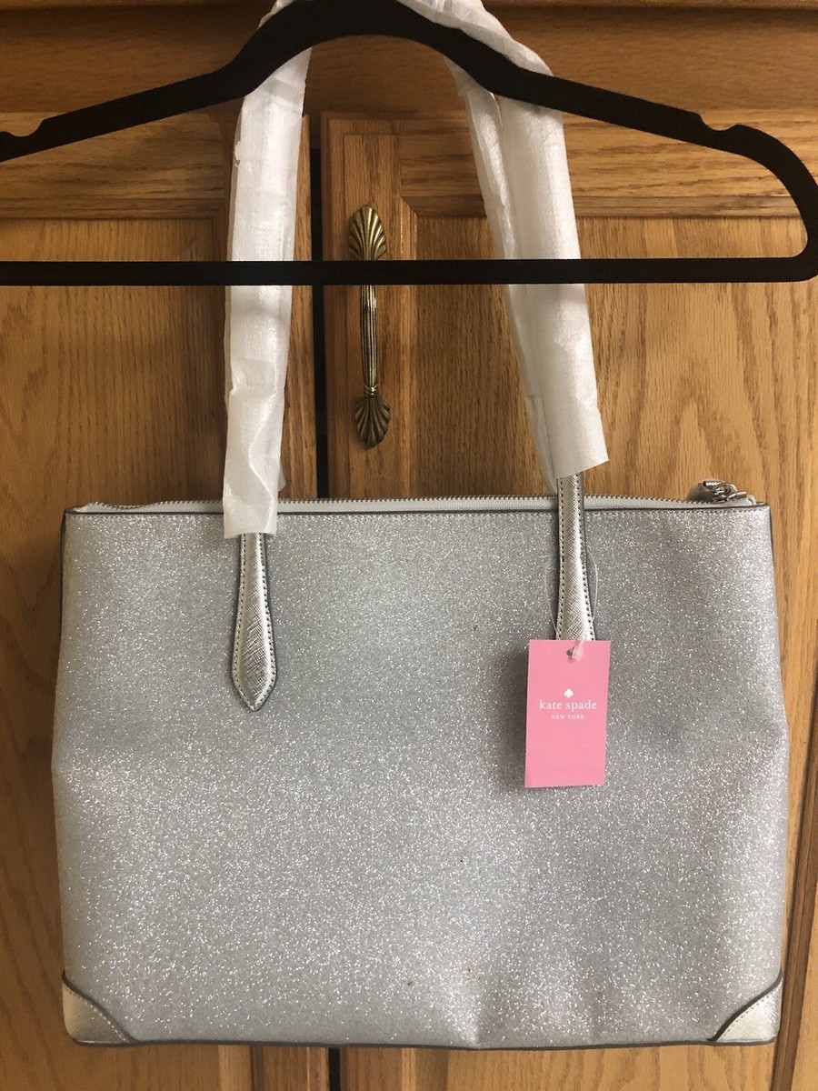 Kate Spade Glimmer satchel Zip Tote Shoulder Bag NWT w matching