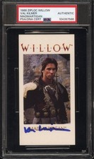 Val Kilmer 1988 Ziploc Willow Madmartigan True Rookie Autograph PSA POPULATION 1