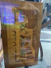 the Last Supper marquetry panel