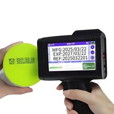 Handheld Inkjet Printer Prints Production Code and Serial Number and Unit Code
