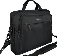 Basics Laptop Carrying Case with Shoulder Strap and Handle, Large Capacity, 15.6