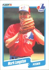 1990 Fleer Canadian #352 Mark Langston
