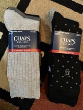 Chaps Classic Dress Dot Crew Socks  Chaps Classic Dress Ribbed Crew Socks 3pk