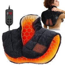 Weighted Heating Pad for Neck and Shoulders and Back, 30s Fast Heat, 6X Deepe...