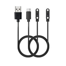 Smart Watch Charger 2-Pack 60cm USB 2 Pin 7.62mm USB-A USB-C 2-Pin 7.5-8mm