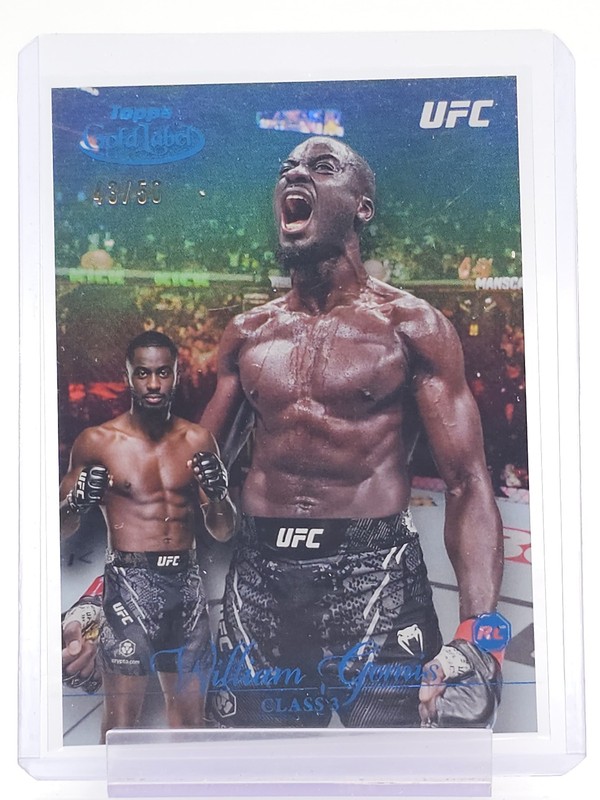 WILLIAM GOMIS 2024 TOPPS GOLD LABEL CLASS 3 ROOKIE BLUE /50 #40 UFC Q7183