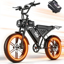 2500W 20" Fat Tire Electric Mountain Bike 48V Adult EBike 33MPH Off Road Bicycle