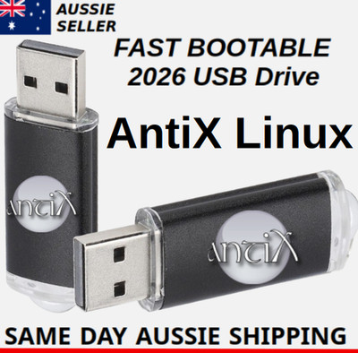 AntiX Linux Latest Version Bootable USB Flash Drive Fast Installer Recovery Fix