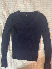 Women's S Tommy Hilfiger Navy Blue Sweater