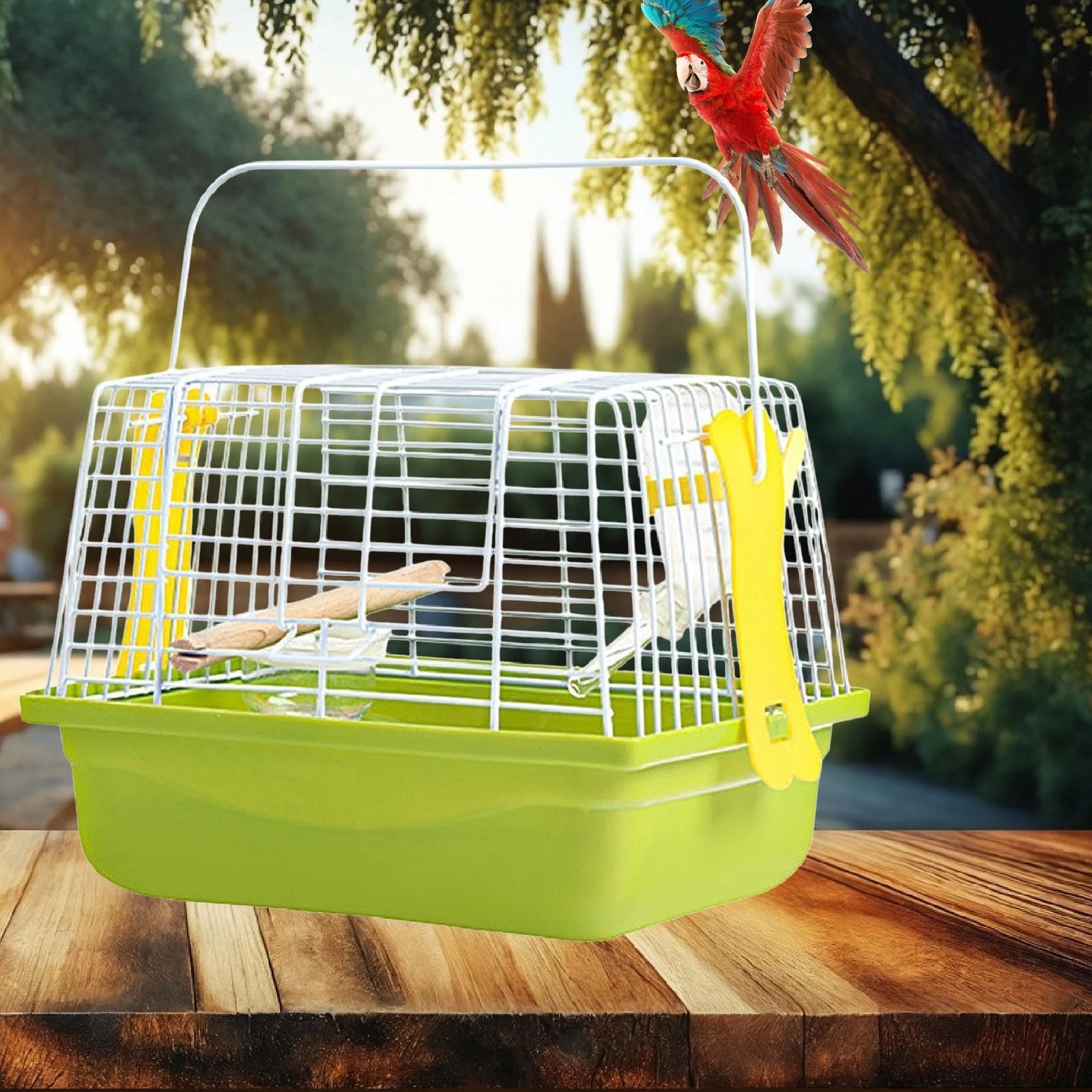 Bird Cage with Carry Handle Convenient with Standing Pole Pet Supplies Outdoor
Opens in a new window