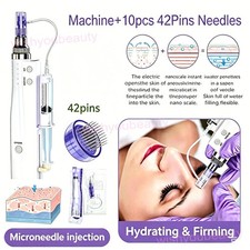 Home Use Skin Beauty Micro Pen with 42 Pin Replacement Needle Accessories US